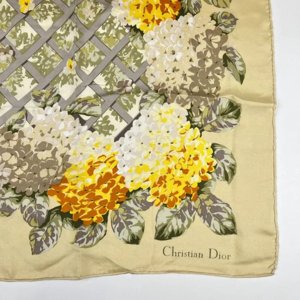Dior Silk Scarf Multicolor Vintage